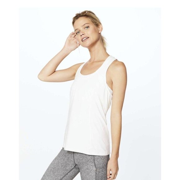 lululemon athletica Tops - Lululemon Goal Crusher Tank (Stripe) White